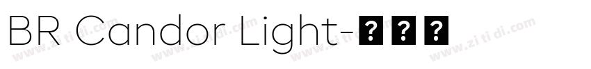 BR Candor Light字体转换